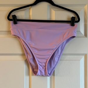 Shade & Shore high waist bikini bottom, Large, purple